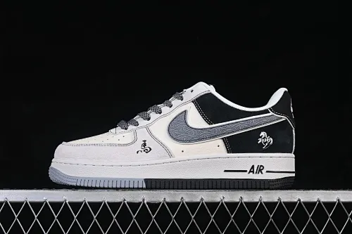 All categories Nk Air Force 1 Air Force series Nk Air Force 1 Low Air Force low-top Nike Air Force 1'07 Low Black and white national style Air Force 1 low-top casual sneakers HT5088-636